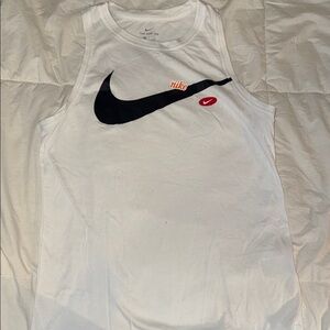 Nike White and Black Swimwear